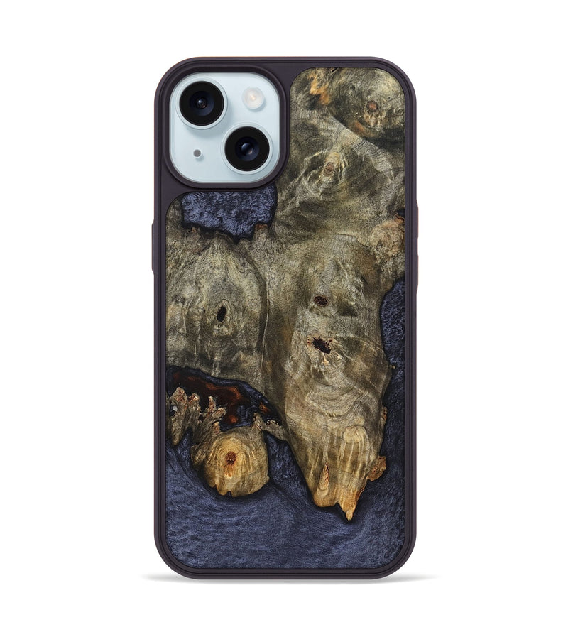 iPhone 15 Wood Phone Case - Darian (Wood Burl, 826727)