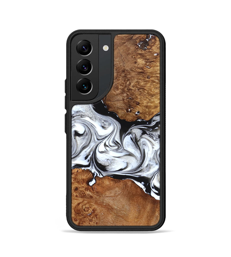 Galaxy S22 Wood Phone Case - Jaxon (Black & White, 826732)