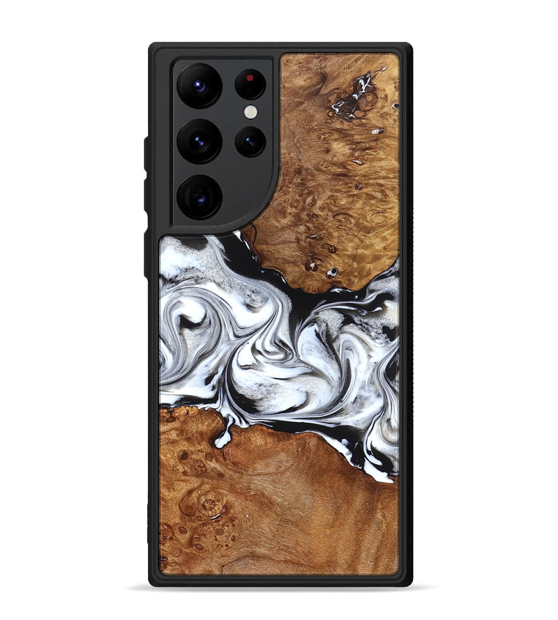 Galaxy S22 Ultra Wood Phone Case - Jaxon (Black & White, 826732)