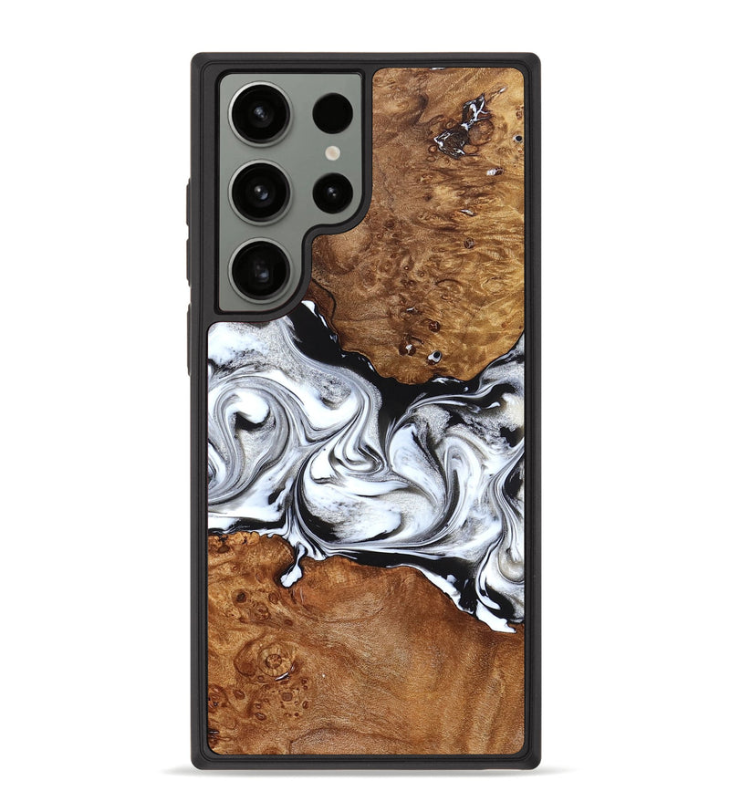 Galaxy S23 Ultra Wood Phone Case - Jaxon (Black & White, 826732)