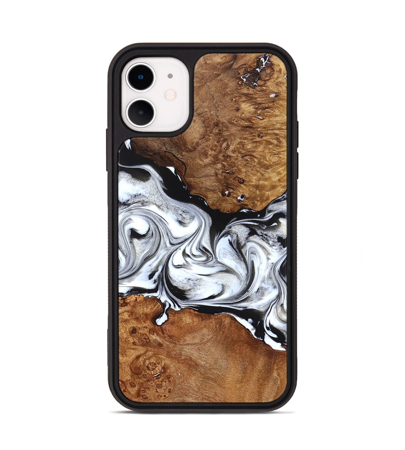 iPhone 11 Wood Phone Case - Jaxon (Black & White, 826732)