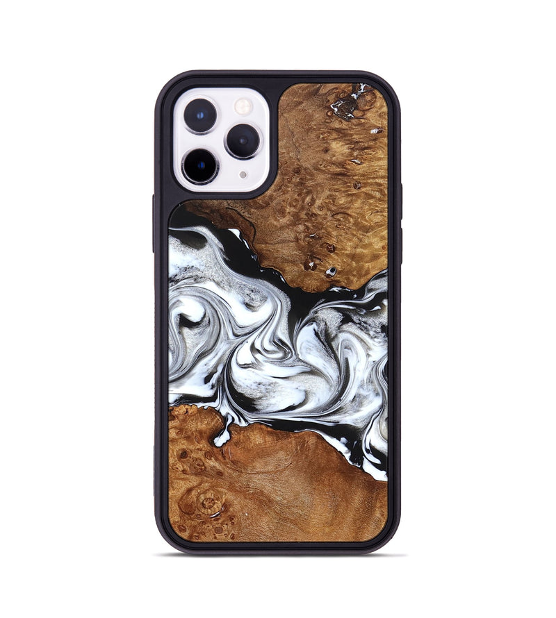 iPhone 11 Pro Wood Phone Case - Jaxon (Black & White, 826732)