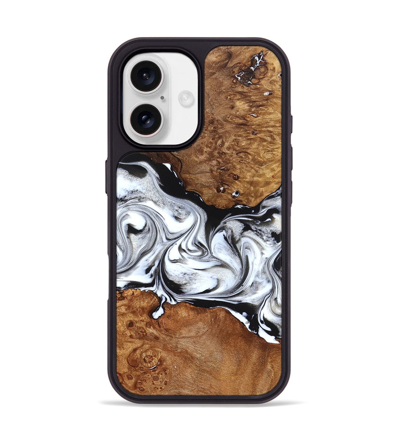 iPhone 17 Wood Phone Case - Jaxon (Black & White, 826732)