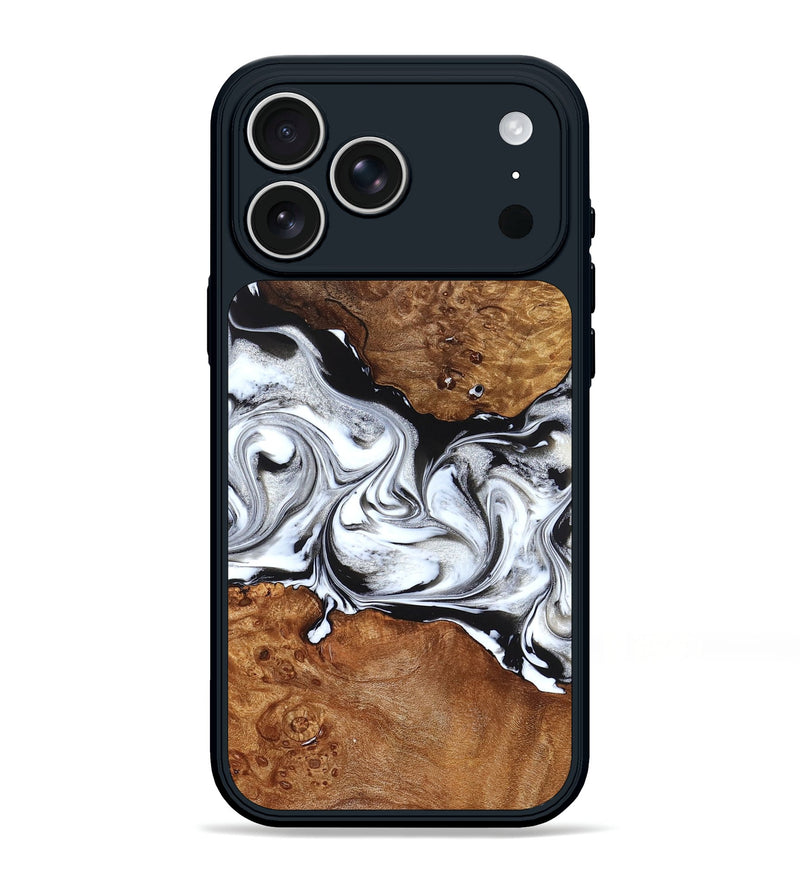 iPhone 17 Pro Max Wood Phone Case - Jaxon (Black & White, 826732)