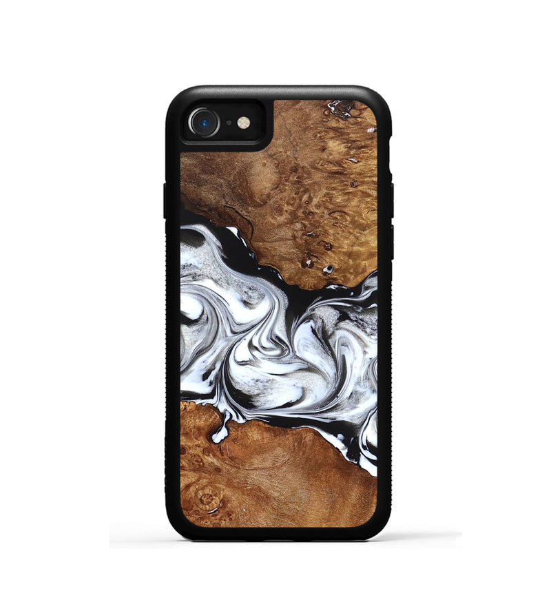 iPhone SE Wood Phone Case - Jaxon (Black & White, 826732)