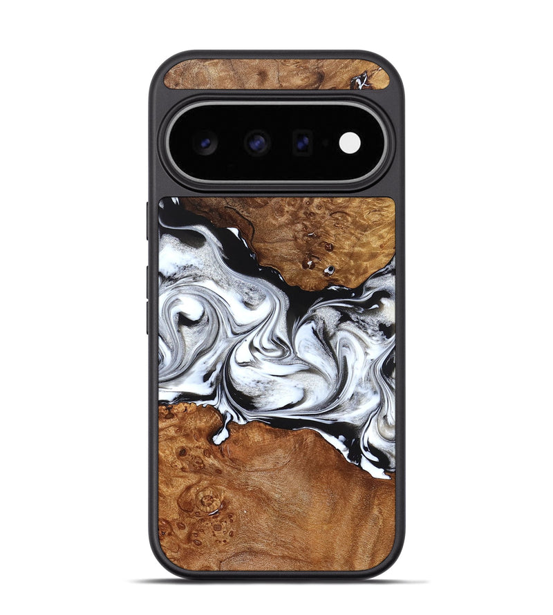 Pixel 11 Pro Wood Phone Case - Jaxon (Black & White, 826732)
