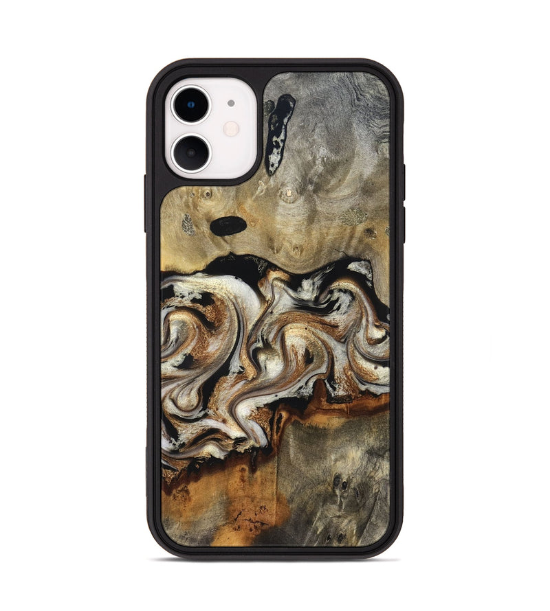 iPhone 11 Wood Phone Case - Journee (Black & White, 826733)