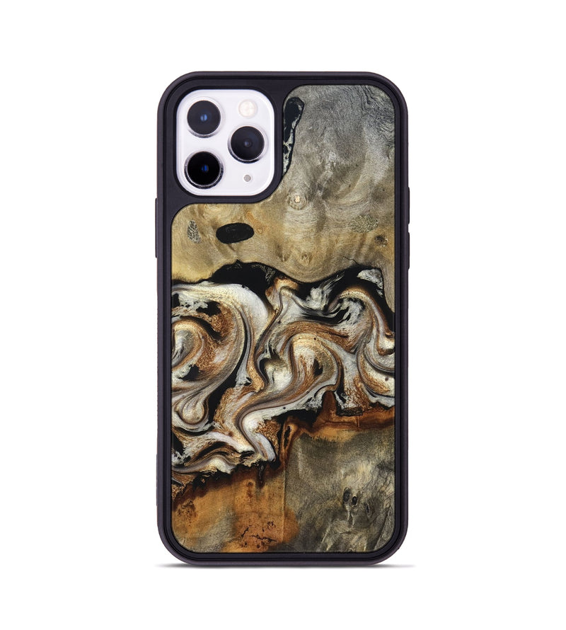 iPhone 11 Pro Wood Phone Case - Journee (Black & White, 826733)
