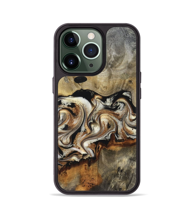 iPhone 13 Pro Wood Phone Case - Journee (Black & White, 826733)