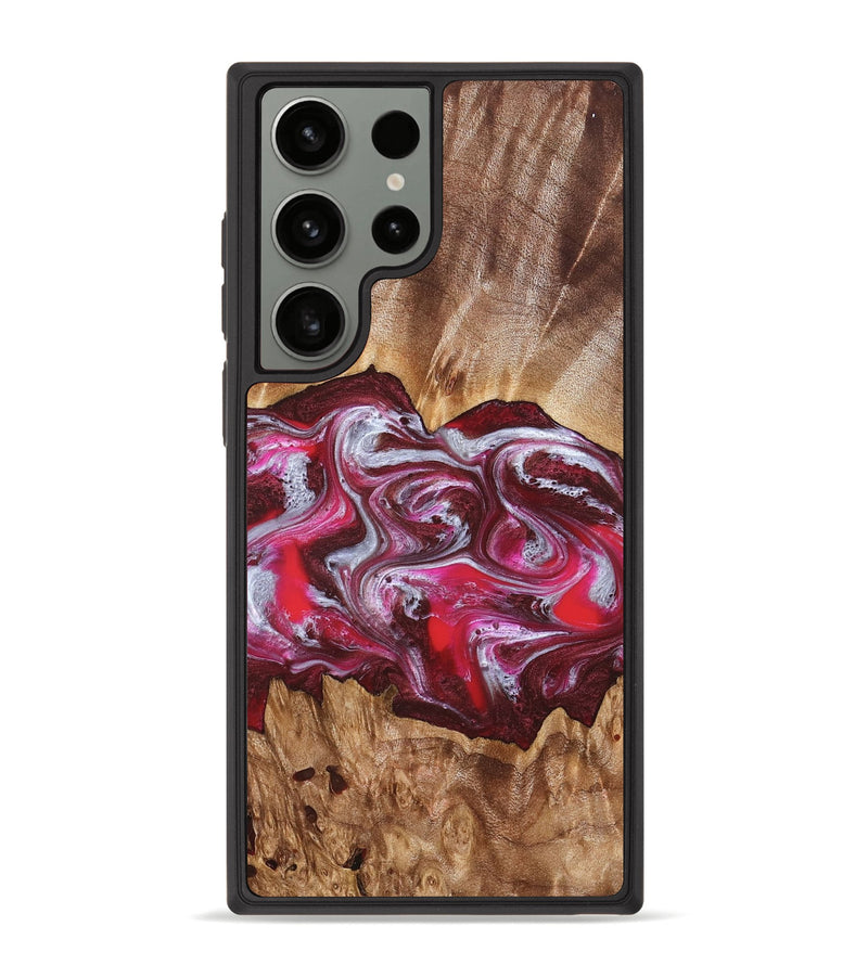 Galaxy S23 Ultra Wood Phone Case - Finley (Red, 826735)