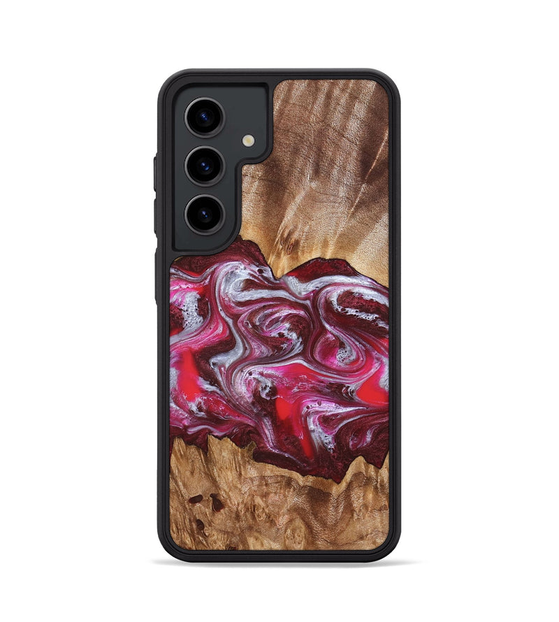 Galaxy S24 Wood Phone Case - Finley (Red, 826735)