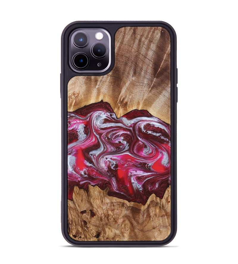 iPhone 11 Pro Max Wood Phone Case - Finley (Red, 826735)