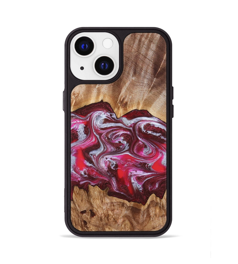 iPhone 13 Wood Phone Case - Finley (Red, 826735)