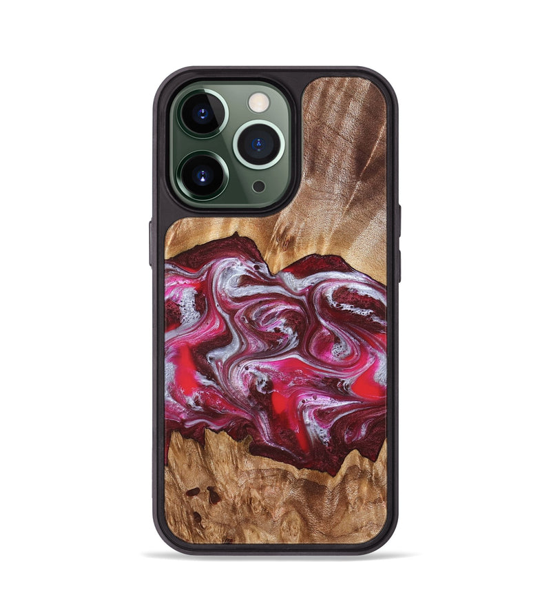 iPhone 13 Pro Wood Phone Case - Finley (Red, 826735)