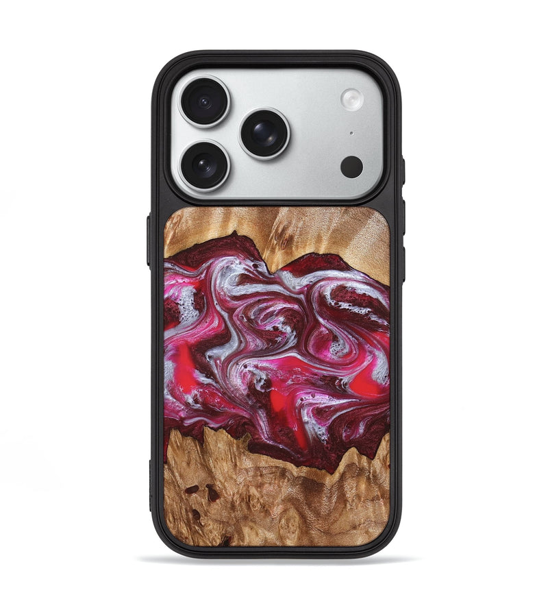 iPhone 18 Pro Wood Phone Case - Finley (Red, 826735)
