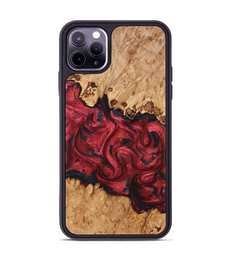 iPhone 11 Pro Max Wood Phone Case - Cindi (Red, 826737)