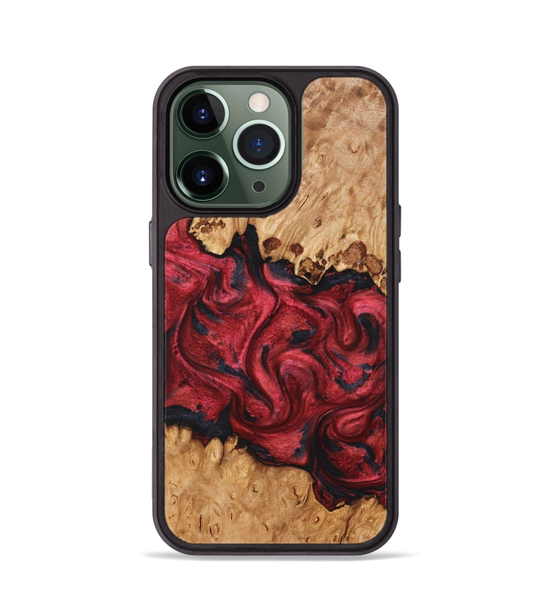 iPhone 13 Pro Wood Phone Case - Cindi (Red, 826737)
