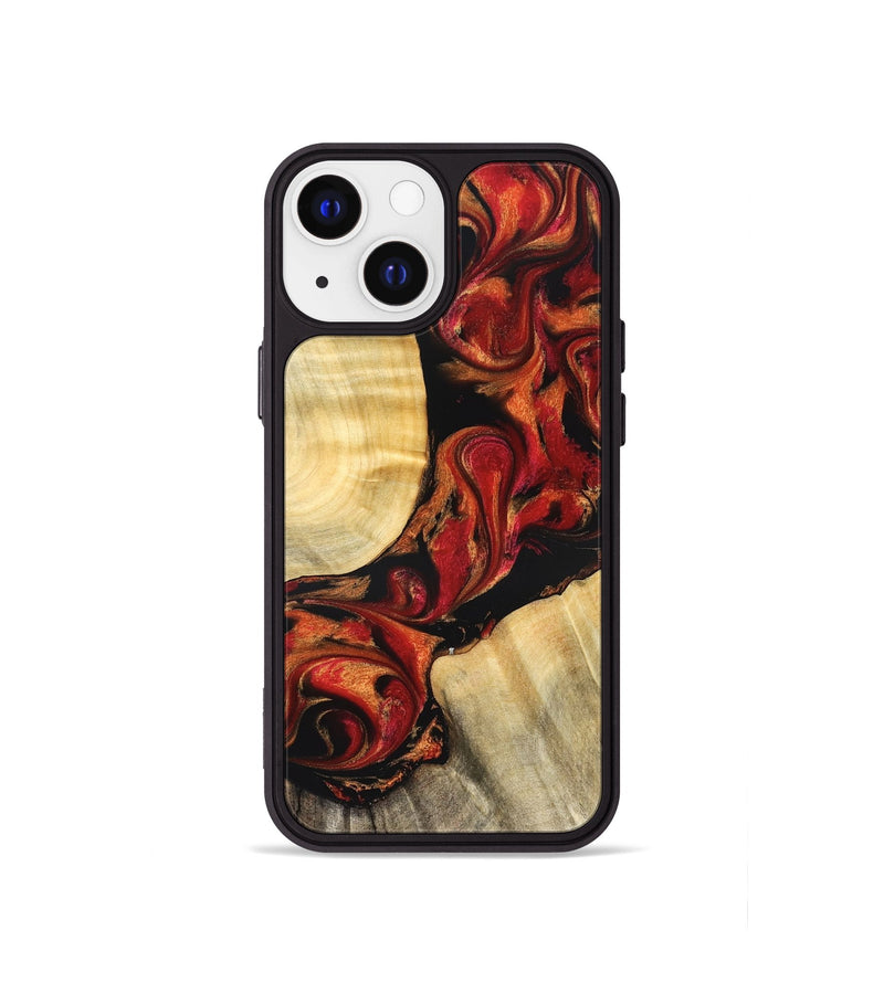 iPhone 13 mini Wood Phone Case - Tera (Red, 826738)