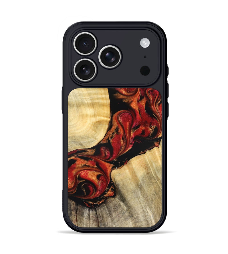 iPhone 17 Pro Wood Phone Case - Tera (Red, 826738)