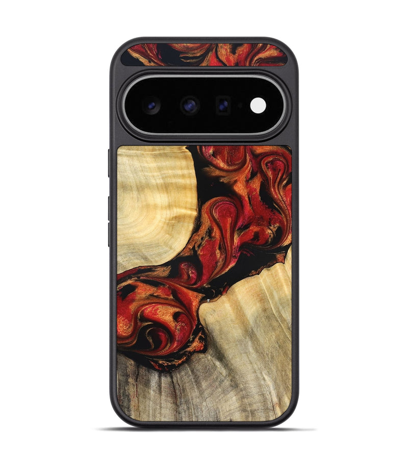 Pixel 11 Pro Wood Phone Case - Tera (Red, 826738)