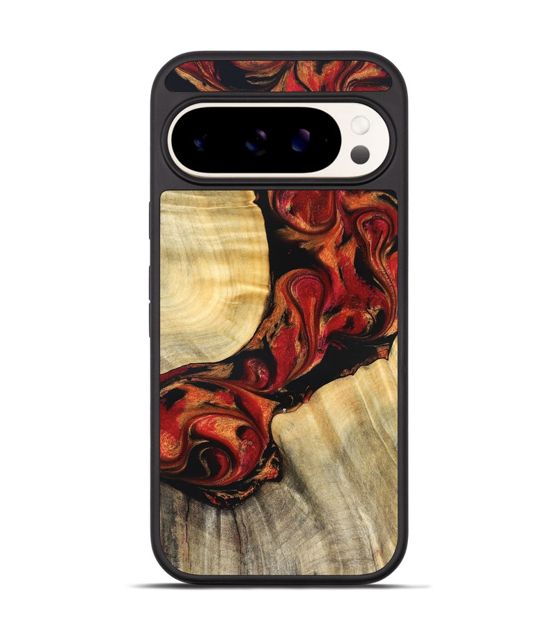 Pixel 9 Pro Wood Phone Case - Tera (Red, 826738)