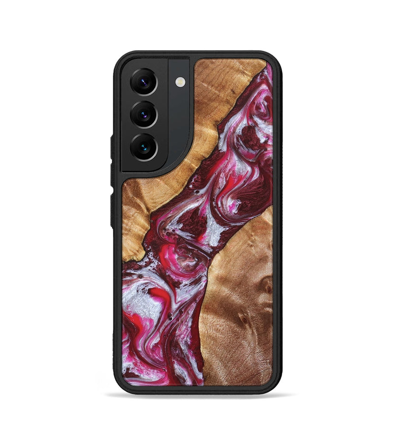 Galaxy S22 Wood Phone Case - Perla (Red, 826739)