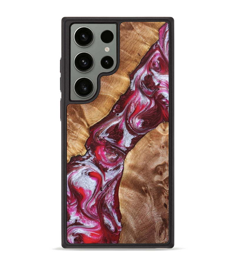 Galaxy S23 Ultra Wood Phone Case - Perla (Red, 826739)