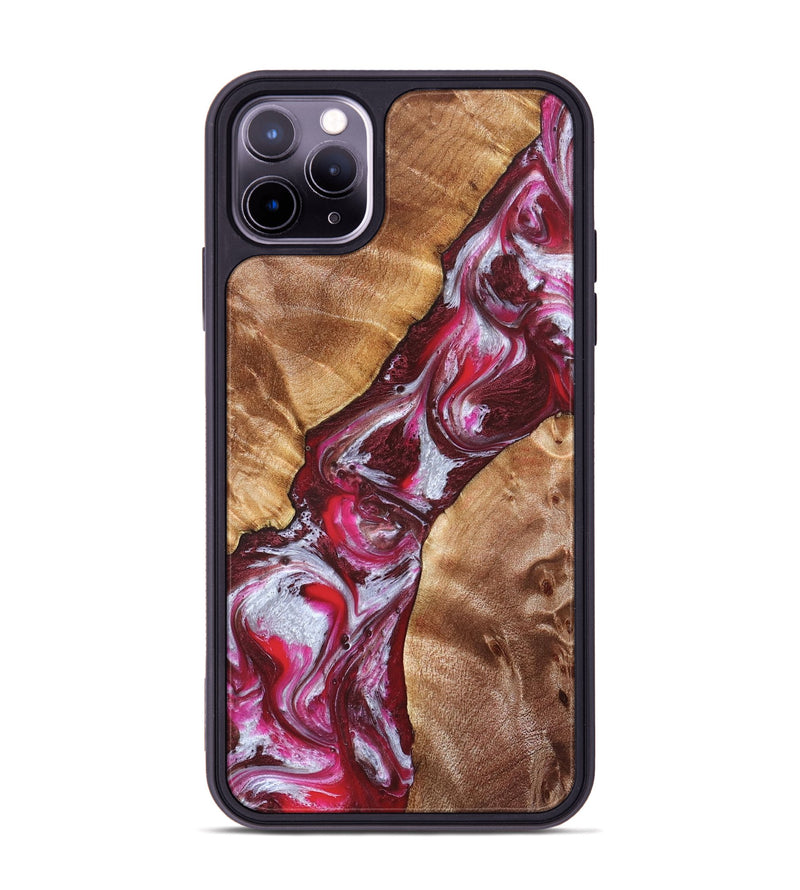 iPhone 11 Pro Max Wood Phone Case - Perla (Red, 826739)