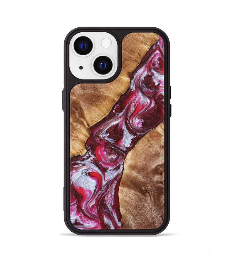 iPhone 13 Wood Phone Case - Perla (Red, 826739)