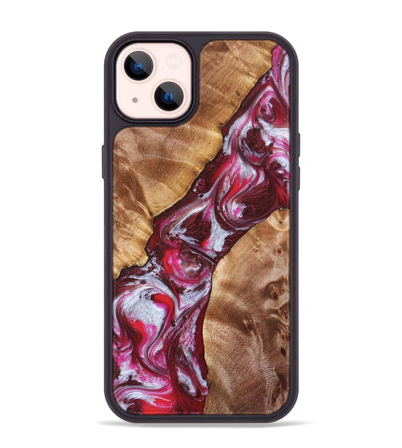 iPhone 14 Plus Wood Phone Case - Perla (Red, 826739)
