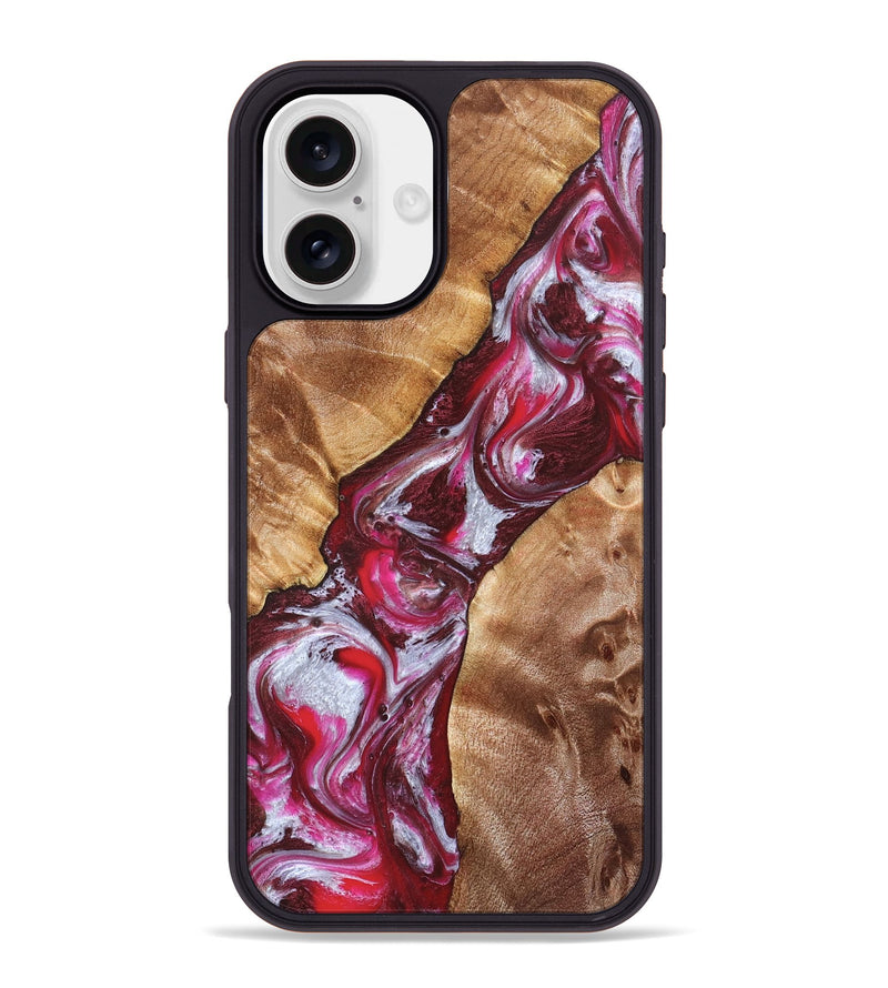 iPhone 16 Plus Wood Phone Case - Perla (Red, 826739)