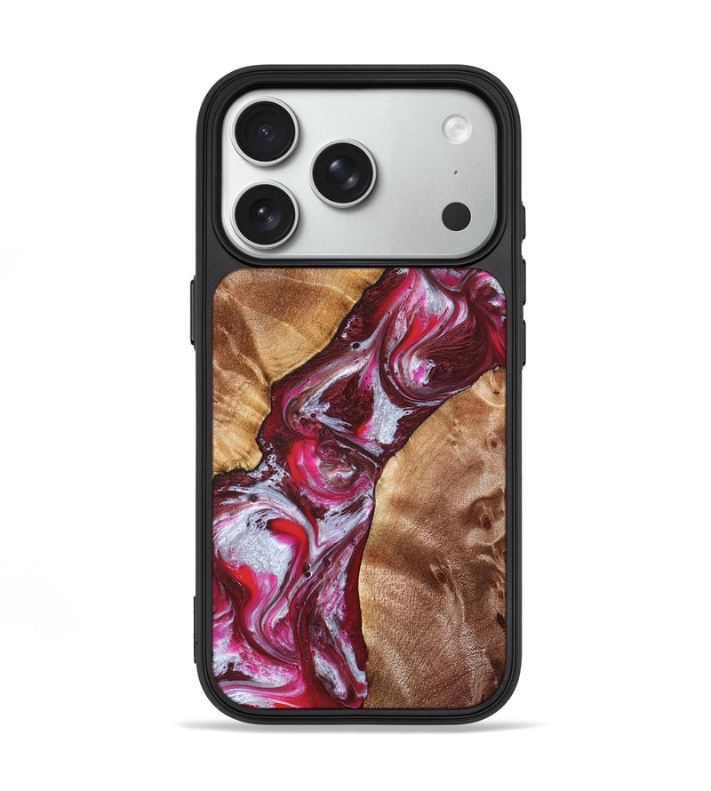 iPhone 18 Pro Wood Phone Case - Perla (Red, 826739)