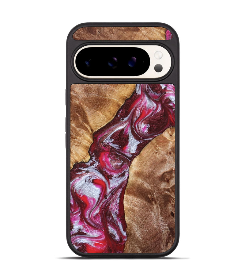 Pixel 9 Wood Phone Case - Perla (Red, 826739)