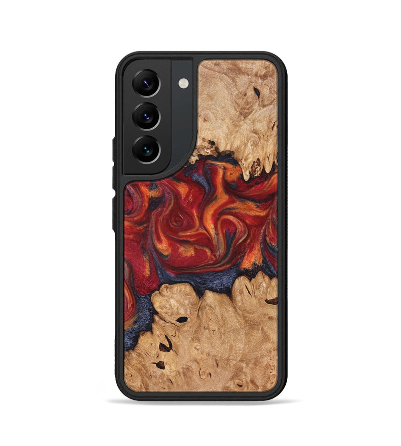 Galaxy S22 Wood Phone Case - Charles (Red, 826740)