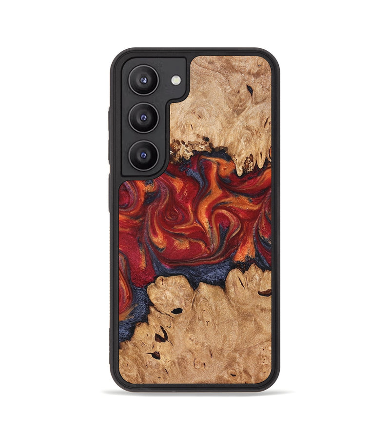 Galaxy S23 Wood Phone Case - Charles (Red, 826740)