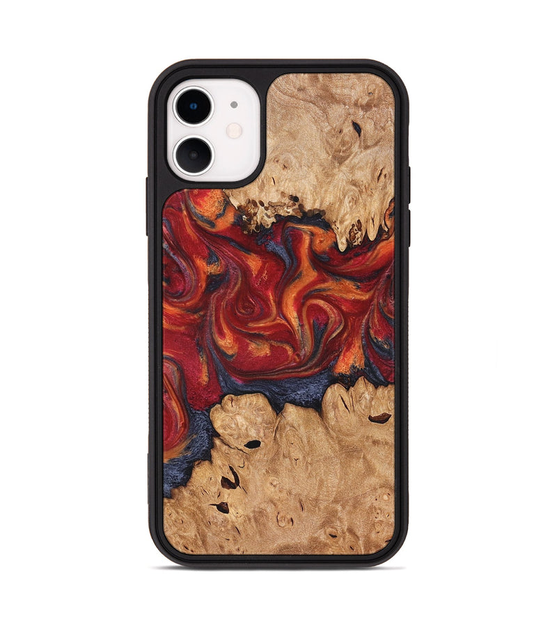 iPhone 11 Wood Phone Case - Charles (Red, 826740)
