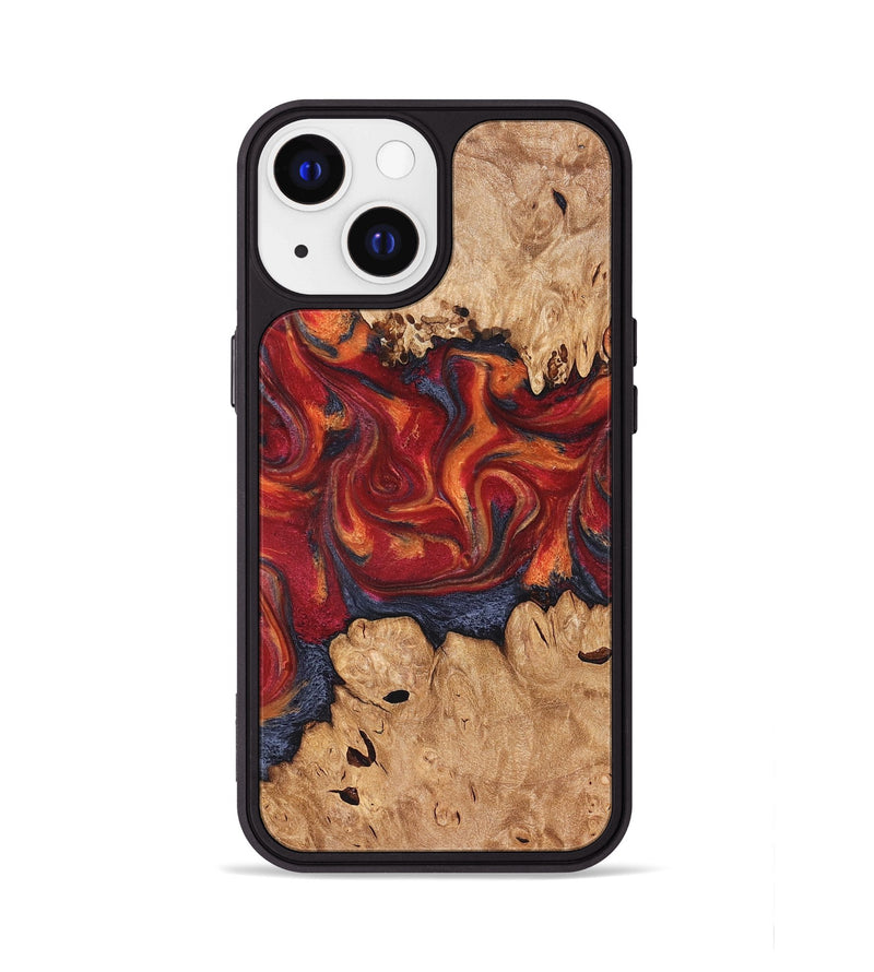 iPhone 13 Wood Phone Case - Charles (Red, 826740)