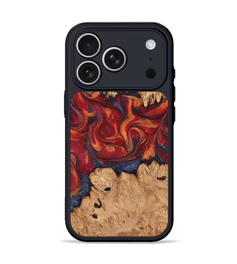 iPhone 17 Pro Wood Phone Case - Charles (Red, 826740)