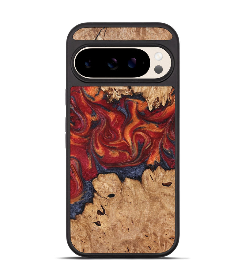 Pixel 10 Wood Phone Case - Charles (Red, 826740)