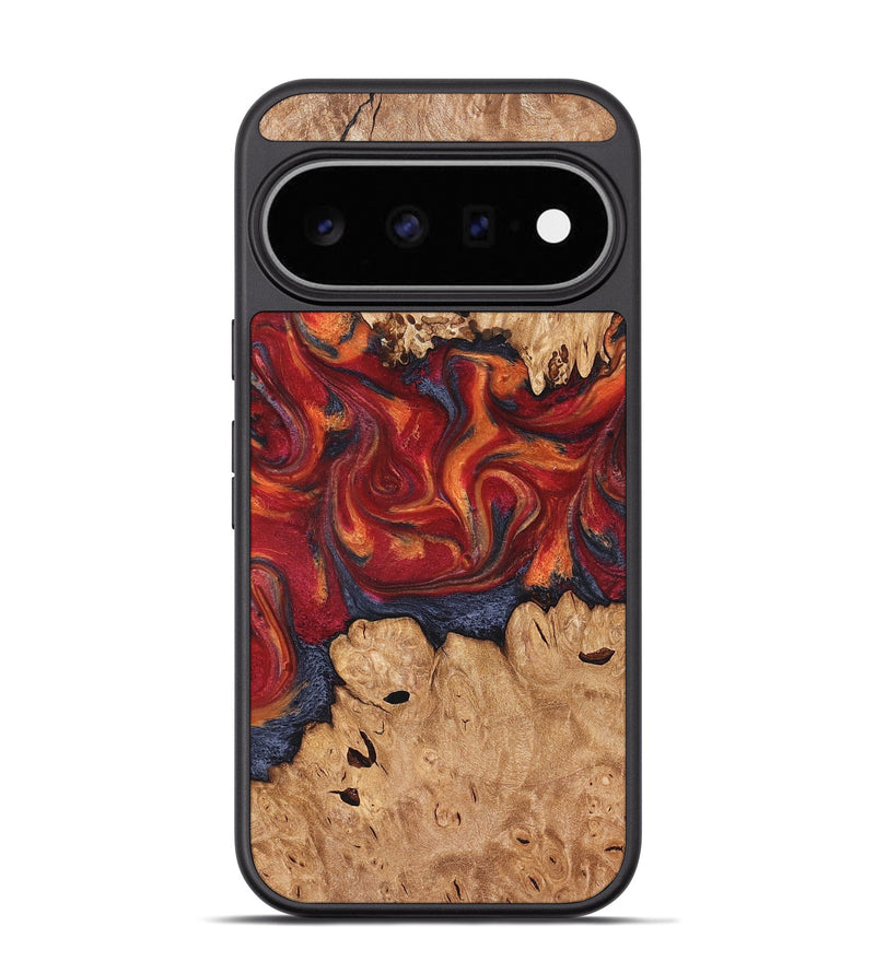 Pixel 11 Pro Wood Phone Case - Charles (Red, 826740)