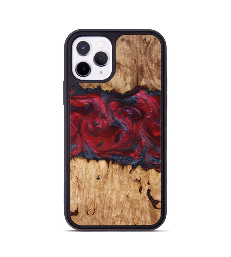 iPhone 11 Pro Wood Phone Case - Bobbye (Red, 826741)
