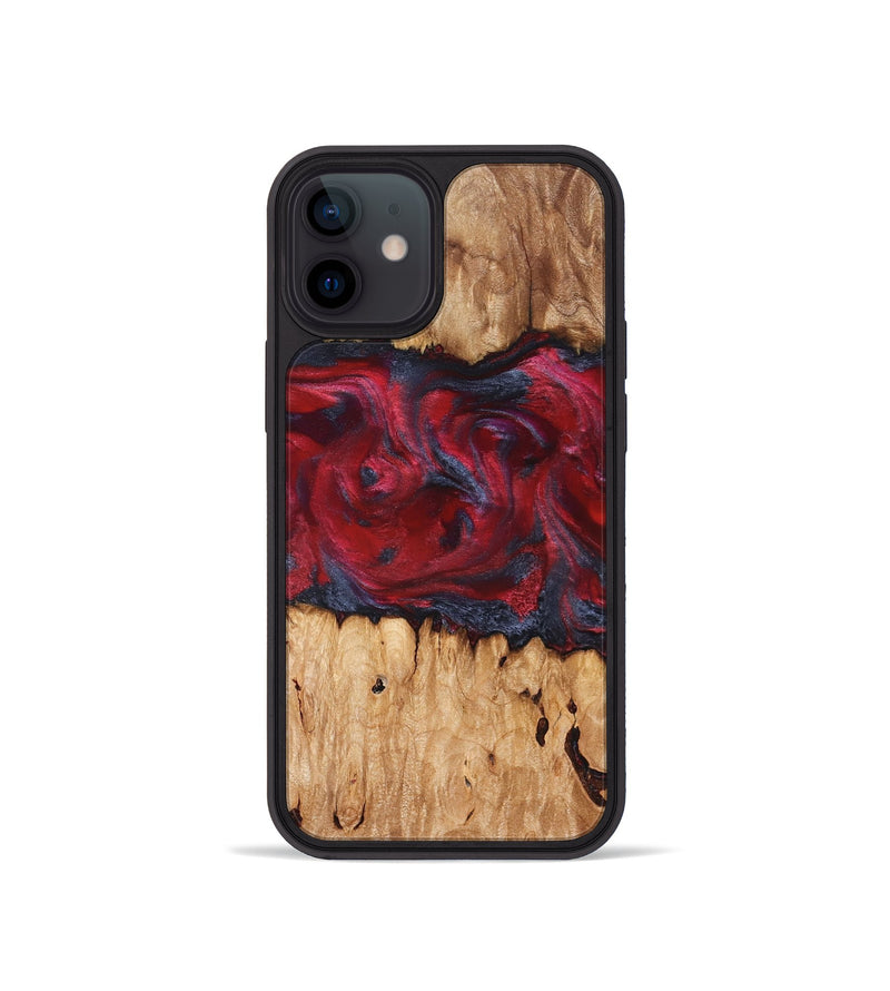iPhone 12 mini Wood Phone Case - Bobbye (Red, 826741)