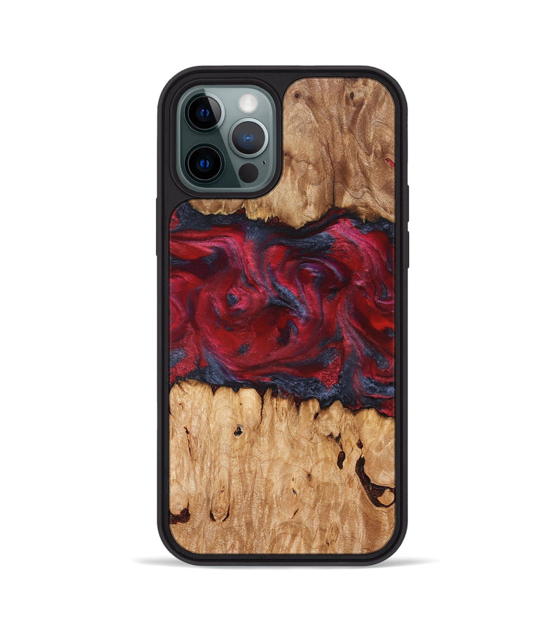 iPhone 12 Pro Wood Phone Case - Bobbye (Red, 826741)