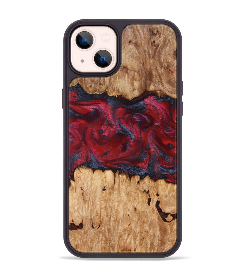 iPhone 14 Plus Wood Phone Case - Bobbye (Red, 826741)