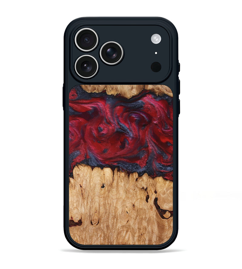 iPhone 17 Pro Max Wood Phone Case - Bobbye (Red, 826741)