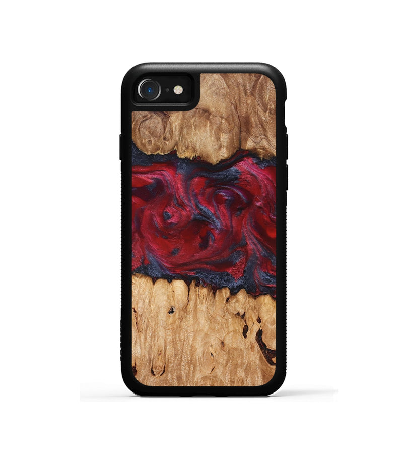 iPhone SE Wood Phone Case - Bobbye (Red, 826741)