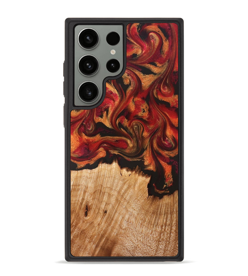 Galaxy S23 Ultra Wood Phone Case - Boone (Red, 826744)