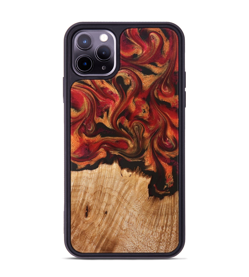 iPhone 11 Pro Max Wood Phone Case - Boone (Red, 826744)