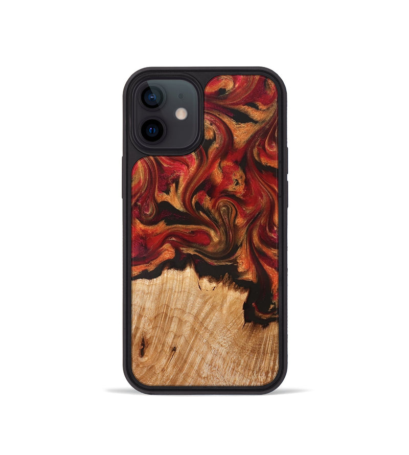 iPhone 12 mini Wood Phone Case - Boone (Red, 826744)