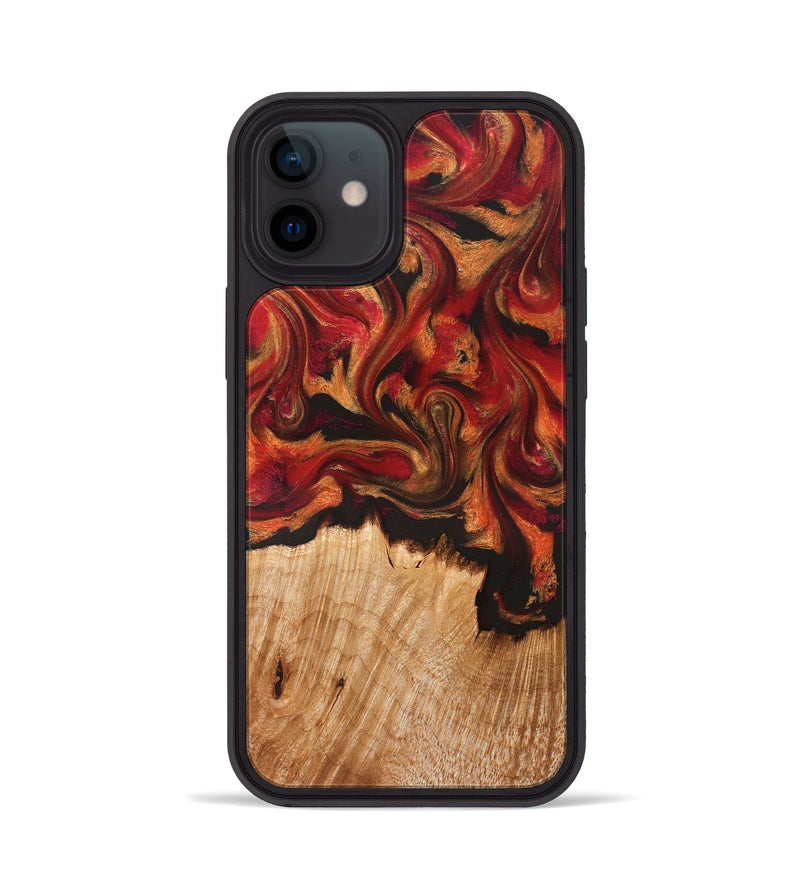 iPhone 12 Wood Phone Case - Boone (Red, 826744)